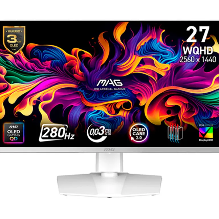 Monitor MSI MAG 272QPW QD-OLED X28 27" WQHD QD-OLED 280Hz 0.03ms HDR