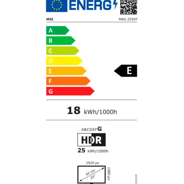 Monitor MSI MAG 255XF 24.5" FHD IPS 300Hz 0.5ms HDR FreeSync