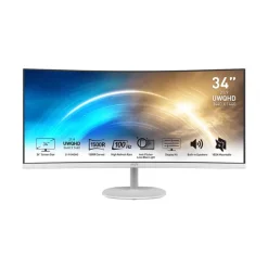 Monitor MSI PRO MP341CQW 34" VA QHD 100Hz Curvo Blanco