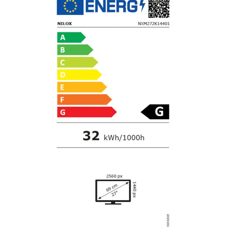 Monitor Nilox 272K14401 27" QHD 2K VA 144Hz 1ms Curvo