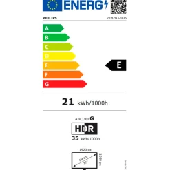 Monitor Philips Evnia 3000 24M2N3200S 24" FHD IPS 180Hz 0.5ms HDR