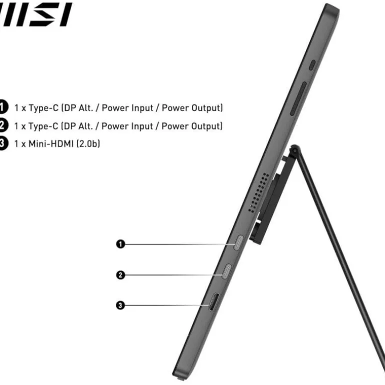 Monitor Portátil MSI MP161 E2 15.6" FHD IPS 60Hz 4ms