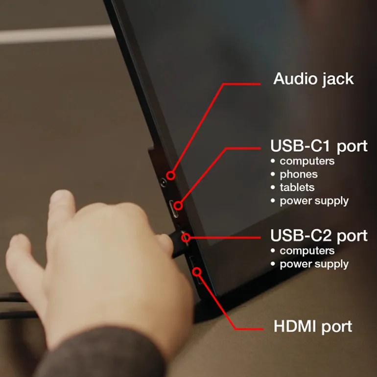 Monitor Portátil Verbatim PMT-15 15" FHD IPS 6ms HDR FreeSync Táctil Negro