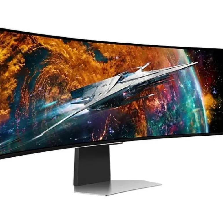 Monitor Samsung Odyssey G9 S49CG954SU 49" DQHD OLED 240Hz 0.03ms HDR10+ FreeSync Curvo Plata