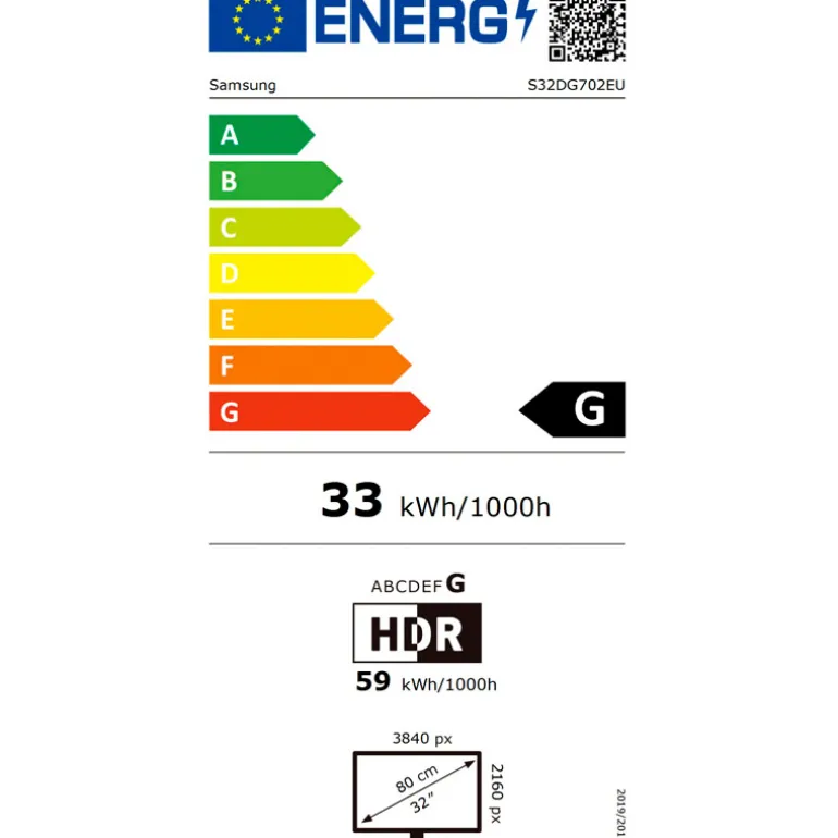 Monitor Samsung Odyssey G7 S32DG702EU 32" UHD 4K IPS 144Hz 1ms HDR10+ FreeSync Modo Smart TV
