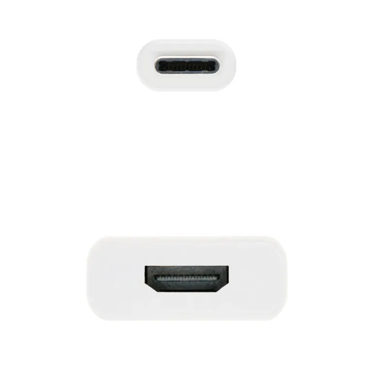 Nano Cable Conversor USB-C a HDMI 4K Blanco 15cm - Conversor USB