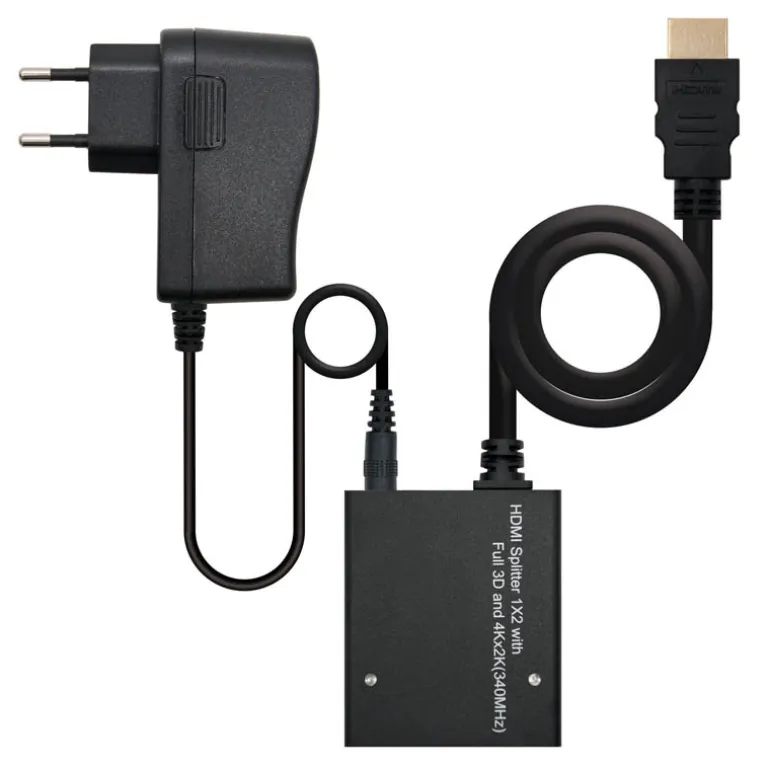 Nano Cable Duplicador HDMI 0.5m Negro - Cable HDMI