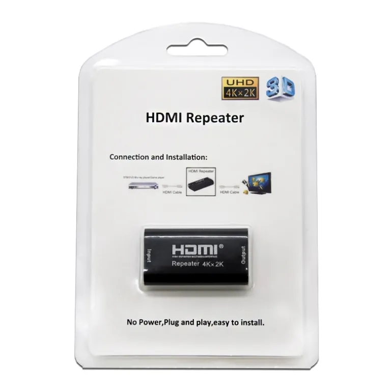 Nano Cable Repetidor HDMI A/H-A/H Negro - Repetidor HDMI