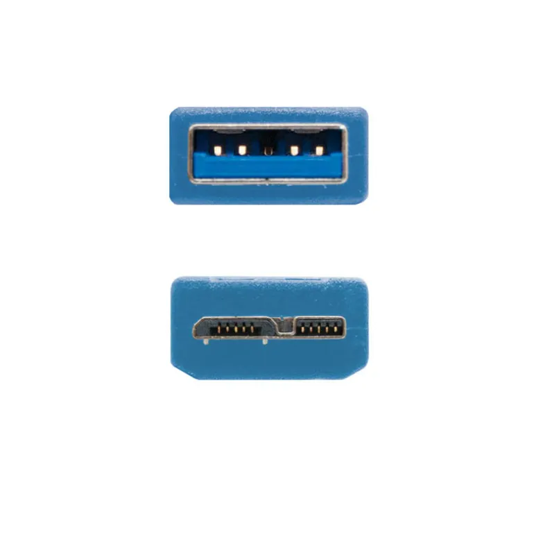 Nano Cable Tipo A/M-Micro B/M 1m Azul - Cable USB