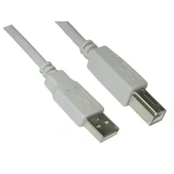 Nano Cable USB 2.0 Impresora A/M-B/M 1m Beige - Cable USB