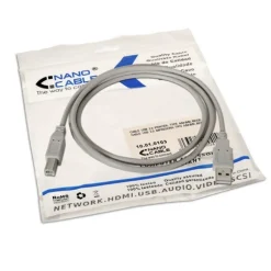 Nano Cable USB 2.0 Impresora A/M-B/M 1m Beige - Cable USB