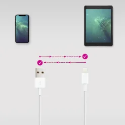 Nanocable Cable USB A a Lightning 1m Blanco