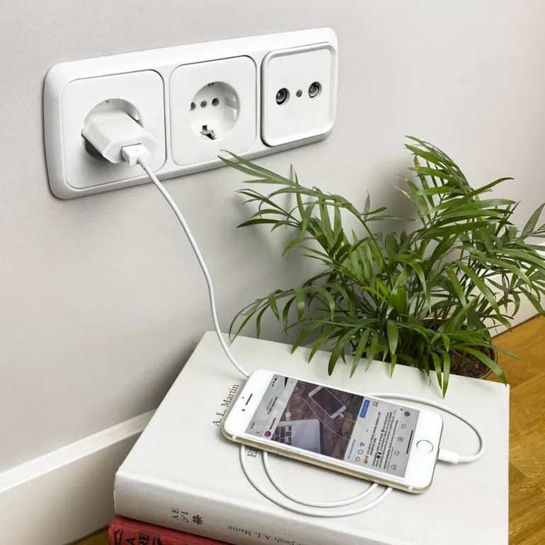 Nanocable Cable USB A a Lightning 1m Blanco