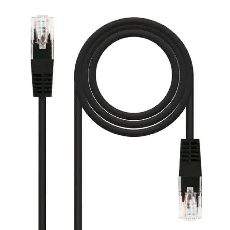Nanocable Categoria 5 UTP 3m Negro - Cable de Red