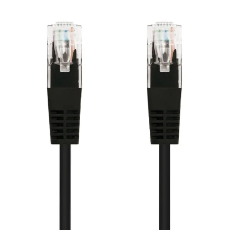 Nanocable Categoria 5 UTP 3m Negro - Cable de Red