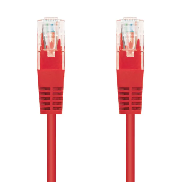 Nanocable Categoria 5 UTP 0,5m Rojo - Cable de Red