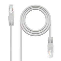 Nanocable Categoria 5E UTP 30m Gris - Cable de Red