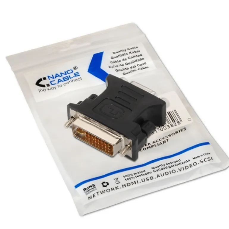 Nanocable Conversor DVI 24+5/M-VGA HDB15/H - Adaptador DVI