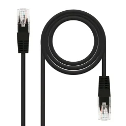 NanoCable Latiguillo RJ45 Cat.6 UTP AWG24 2m Negro - Cable Red