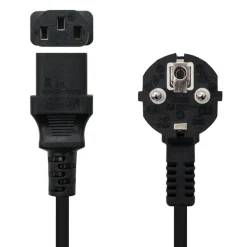 Nanocable M-C13/H 1.5m Negro - Cable Alimentación