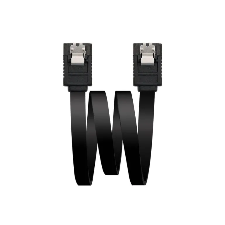 Nanocable Negro 0.5m Datos 6G - Cable SATA III