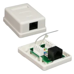 Nanocable Roseta Para RJ45 CAT.5E UTP 1 Toma - Roseta De Superficie