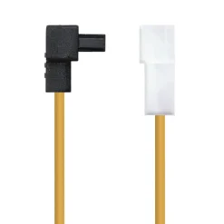 Nanocable SATA de Alimentación Acodado a Molex de 4 Pines - Cable SATA/Molex