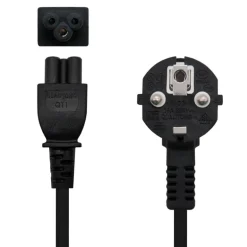 Nanocable Trebol CEE7 1.5m Negro - Cable Alimentación