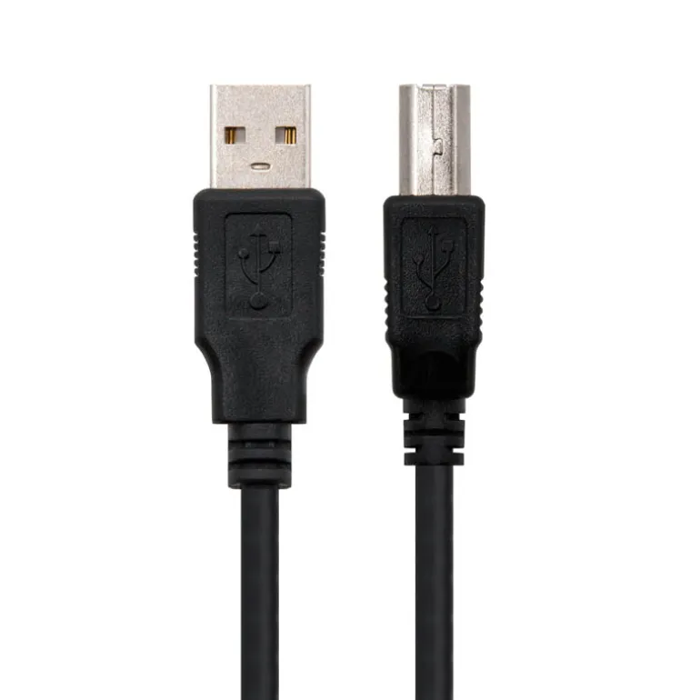 Nanocable USB 2.0 Impresora Tipo A-B 3m Negro - Cable USB