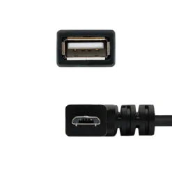 Nanocable USB 2.0 OTG Acodado Tipo Micro B/M-A/H Negro 15cm - Cable USB