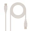 Nanocable USB 2.0, Tipo A/M-A/M Beige - Cable USB
