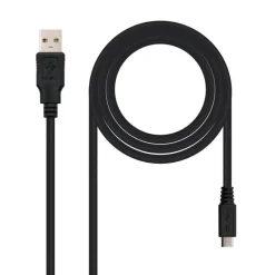 Nanocable USB 2.0 Tipo A/M-Micro  B/M Negro 1.8m - Cable