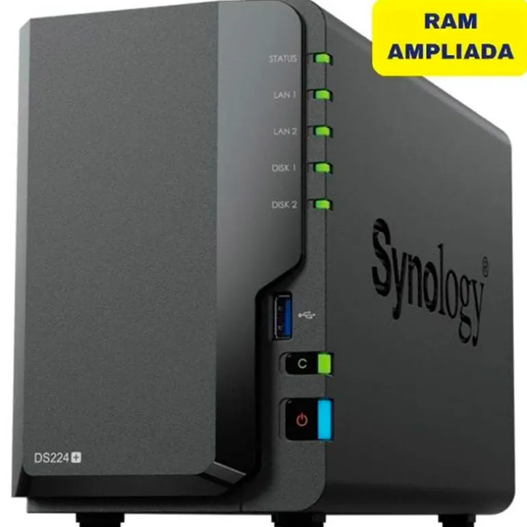 NAS Synology DiskStation DS224+ 2 Bahías 3.5"- 2.5 6GB