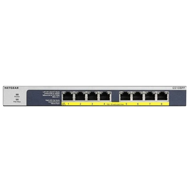 Netgear GS108PP-100EUS 8 Puertos Gigabit / PoE - Switch