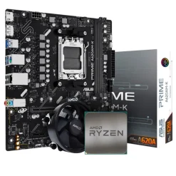 Pack  AMD Ryzen 5 7600 5.1GHz MPK + Asus Prime A620AM-K