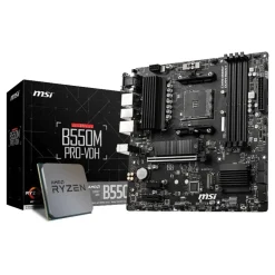 Pack AMD Ryzen 5 5500GT 4.4GHz Tray + MSI B550M PRO-VDH