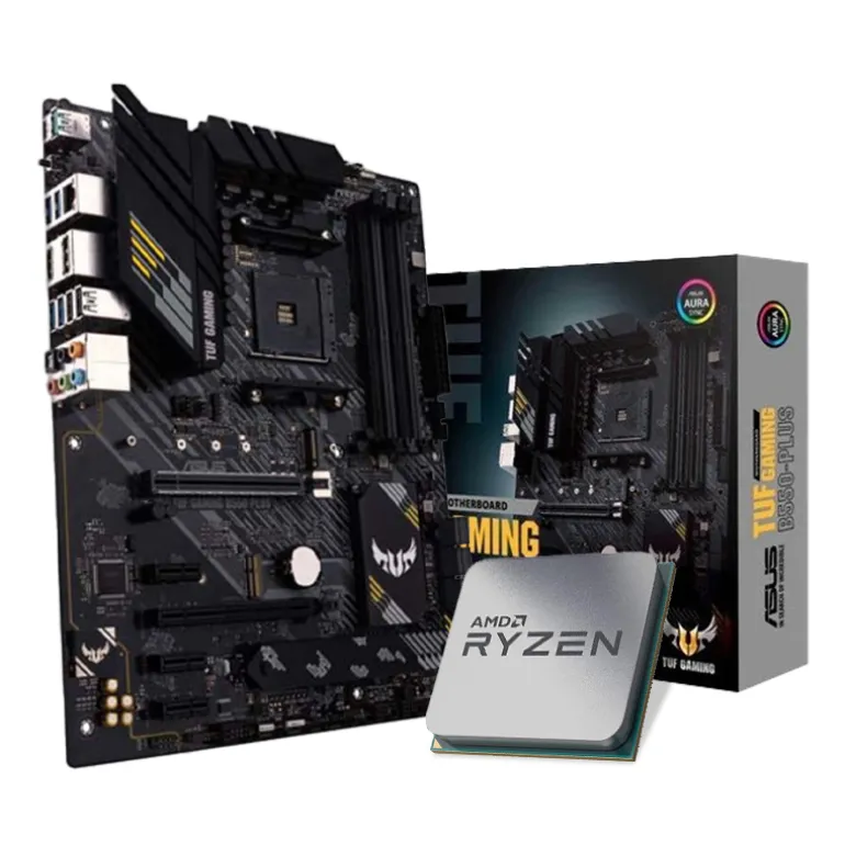 Pack AMD Ryzen 7 5700X 4.6GHz Tray + Asus TUF Gaming B550-PLUS