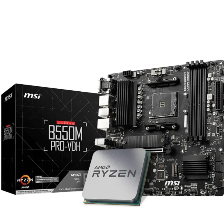Pack AMD Ryzen 7 5700X 4.6GHz Tray + MSI B550M PRO-VDH