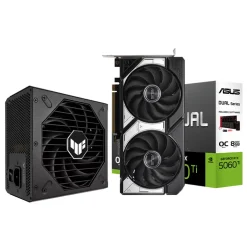Pack Asus Dual RTX 5060 Ti OC 8GB + TUF Gaming 750W Gold