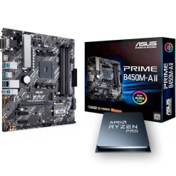 Pack  Asus Prime B450M-A II + AMD Ryzen 5 Pro 4650G Tray