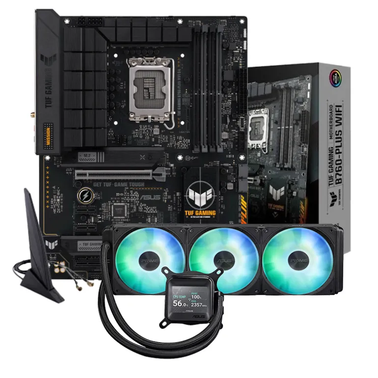Pack Asus TUF Gaming B760-PLUS WIFI + Asus Prime LC 360 ARGB Negro