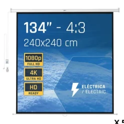 Pack  Iggual 5 Pantalla Proyeción 4:3 134"