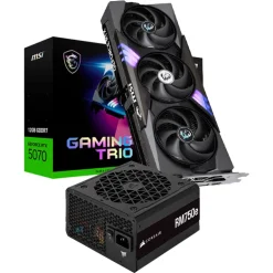Pack  MSI GeForce RTX 5070 GAMING TRIO OC 12GB GDDR7 DLSS4+Corsair RM750e 2023 80 Plus Gold 750W ATX 3.0