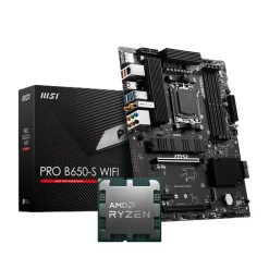 Pack  MSI PRO B650-S WIFI + AMD Ryzen 9 9950X3D 5.7GHz Tray