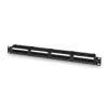 Panel Parcheo Aisens A141-0509 24 Puertos RJ45 Cat.6 UTP 19" 1U Negro