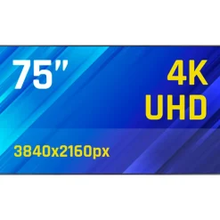 Pantalla iggual ORCHID Señalización 4K 75" Alto Brillo