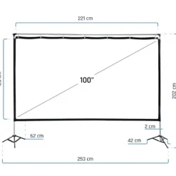 Pantalla Proyección iggual Exterior Portable 100