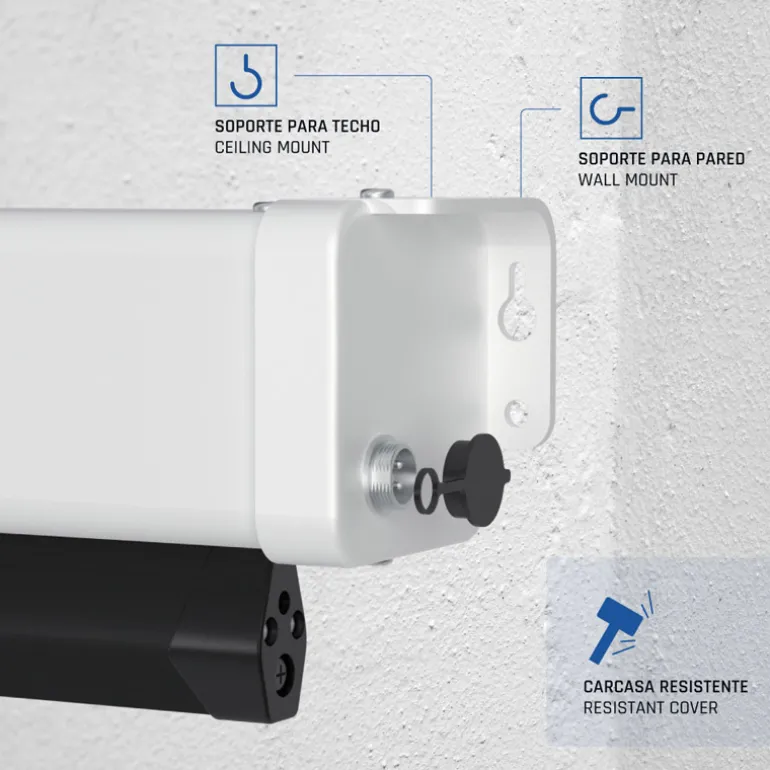 Pantalla Proyección iggual PSIXS203 Eléctrica Tensionada 92" 203x114cm