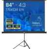 Pantalla Proyección iggual PSITS176 84" 176x134cm Con Trípode+Bolsa