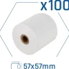 Papel Térmico iggual Pack 100 Rollos Sin BPA 57x57mm